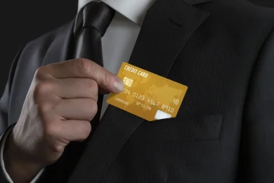 Statussymbol goldene Kreditkarte